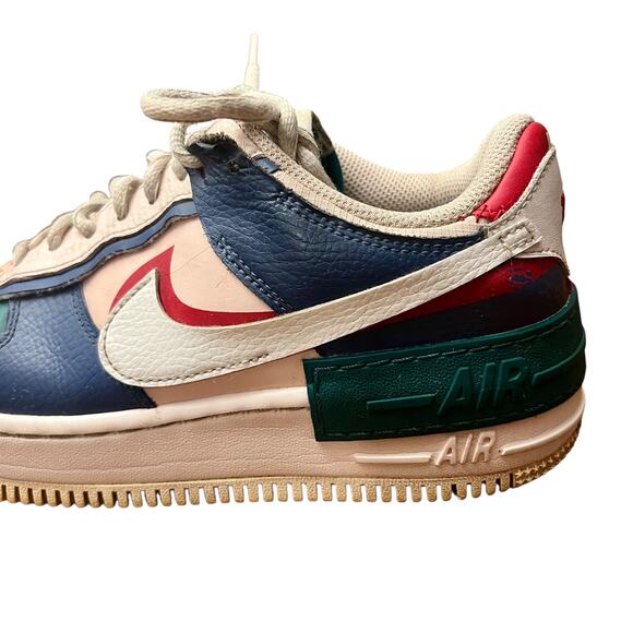 Nike Air Force 1 Shadow Mystic Navy Low Top Multi Sz 8 - Picture 6 of 15